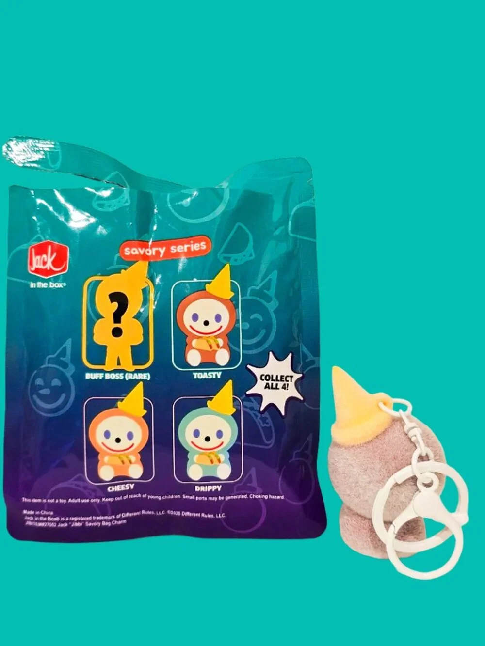 Jack In The Box Jibbi Bag Charm (Savory Series) Toasty Keychain